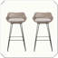 Ensemble de 2 tabourets de bar en rotin PE Robuste, durable, élégant, pratique et polyvalent