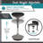Adjustable Height Backless Foam-Padded Active Learning Stool-30751045