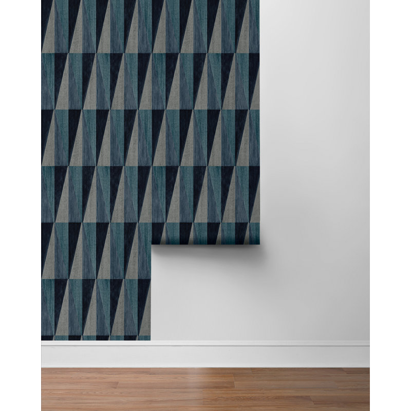 Papier peint autocollant Harry & Grace, Bleu