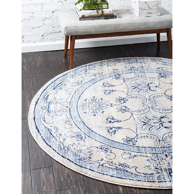 Amika Oriental Indoor Rug, Round 8'