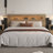 Queen Headboard, Storage, RGB LED Lighting, USB & AC Charging Station, Recessed Baseboard – Modern Wood Bedroom Furniture-1239856385-1239856415
