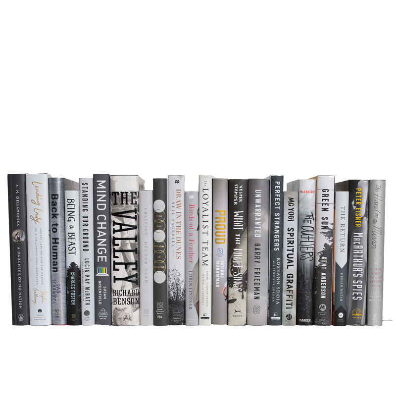 Livres décoratifs - Livres de jaquette de pierre - Livres gris au pied