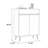Creamy-white+Black Manufactured Wood+Metals Shoe Storage