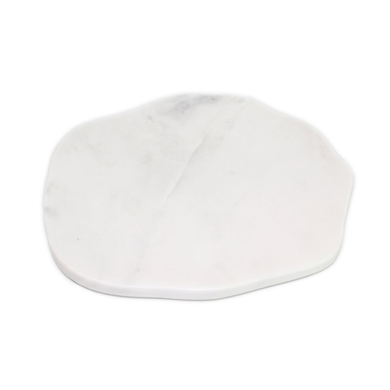 Assiette blanche Tiera de 12 po de diamètre, H 0,5 po x l 9 po x P 9 po