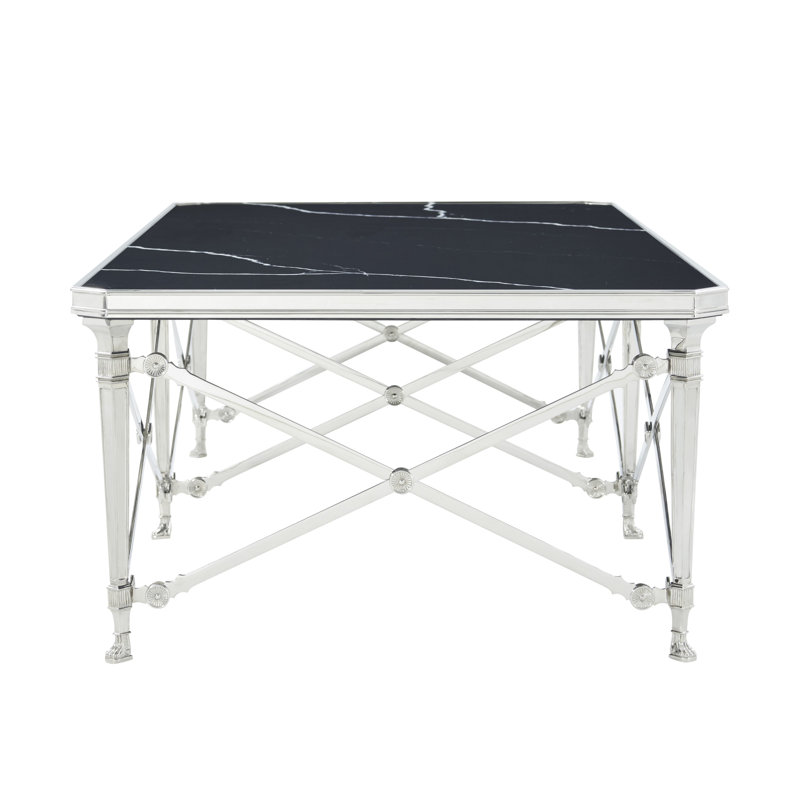 Spencer London Rectangular Nickel Cocktail Table