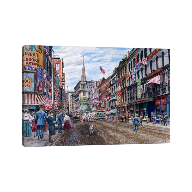 Boston by Stanton Manolakas - Wrapped Canvas Print