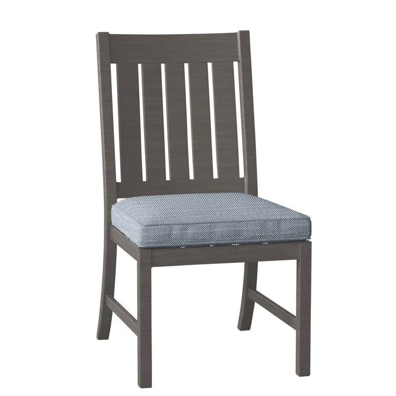 Chaise d'appoint club / croquet en aluminium - Gris ardoise, Welt, Chambray Rollo, Gris ardoise