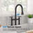 2-Handle Bridge Kitchen Faucet with Pull-Down Sprayer-112473680