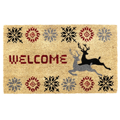 Hassan Non-Slip Christmas Indoor/Outdoor Doormat