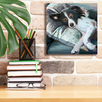 «Couch Collie» par Art Licensing Studio, art mural sur toile