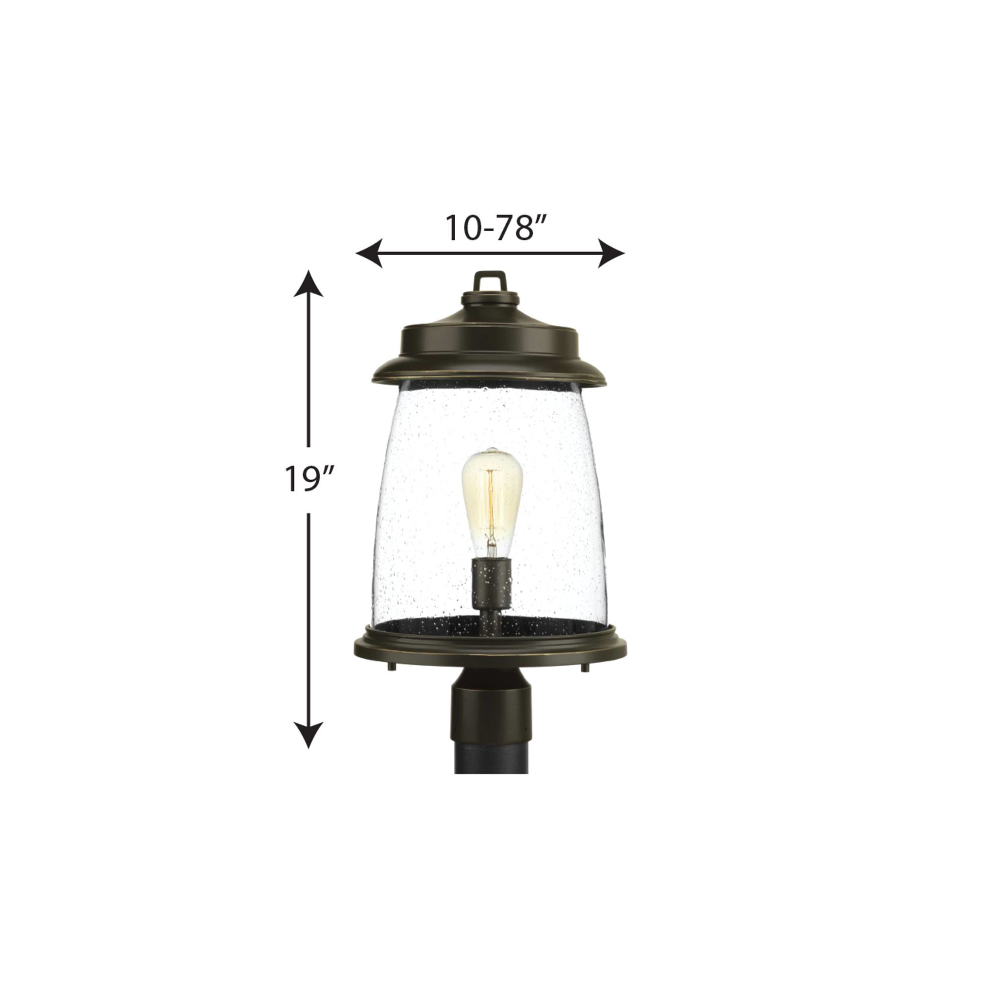 Cedrick Seeded Metal Outdoor Lantern Head, Antique Bronze
