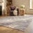 Rug Branch Kaze 4' x 6' (3'11" x 5'7") Purple/Beige Abstract Indoor Area Rug, Modern, Medium Pile, Stain-Resistant Carpet - Living Room, Bedroom, Dining Room, and Kitchen-716455199