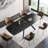 Homeira Extendable Metal Base Dining Table-942888328
