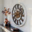 Horloge murale surdimensionnée ronde de 36 po pour le salon avec la collection America-87147393