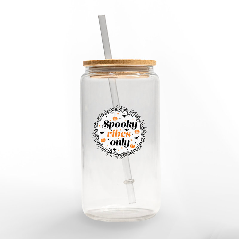 Spooky Vibes Only 16 oz. Gobelet en verre