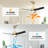 Vaczon 42" Modern Propeller Smart Dimmable LED Ceiling Fan with APP and Remote Control, 3CCT Lights, 6-Speed Reversible DC Motor, Timer, 6"/10" Downrods-2030170506