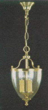 Apodaca 3 - Light Brass/Polished Bowl Pendant