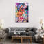 Gold Flowers by Justin Copeland - Painting on Canvas-10819192-20950825
