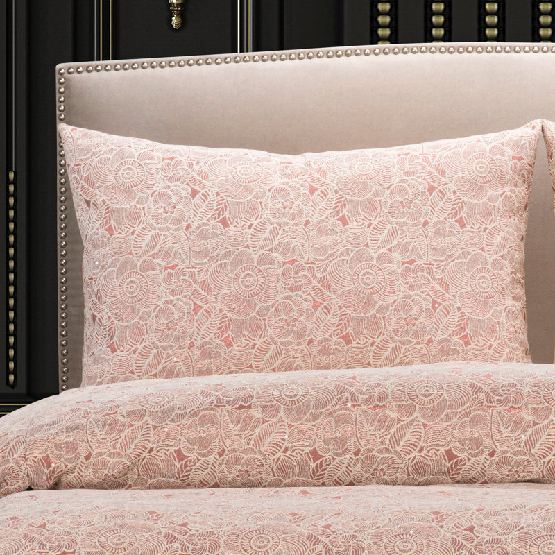 Garden Party Bed Sham, King, Rose