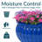 Outdoor Ceramic Ribbed Bowl Planter - Imperial Blue