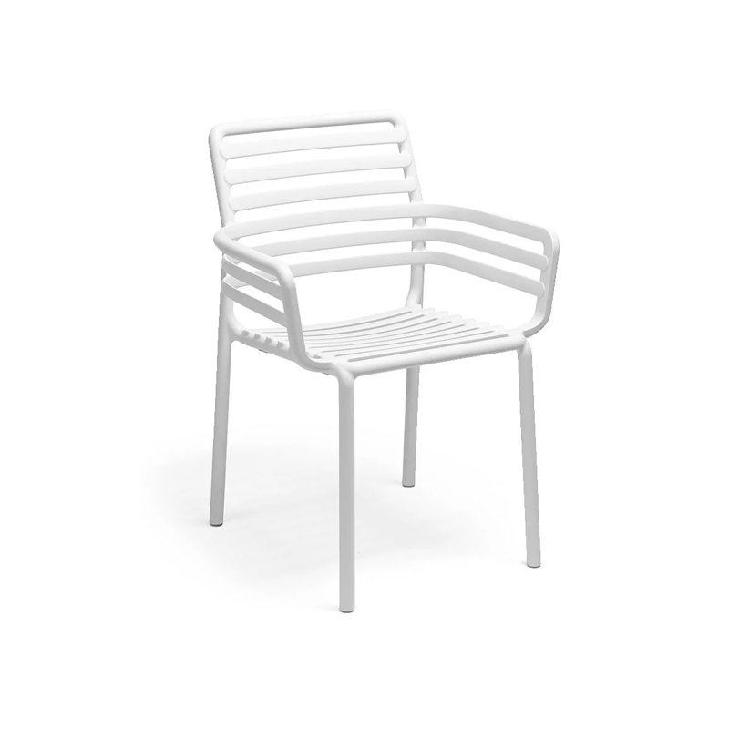 Doga Outdoor Dining Armchair, White