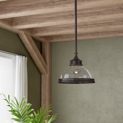 Luminaire suspendu en forme de dôme à 1 lumière Amelia