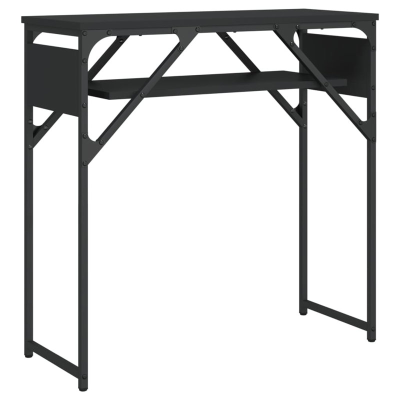 Fishel Console Table, 75 H x 75 W x 30 D cm, Sonoma Oak