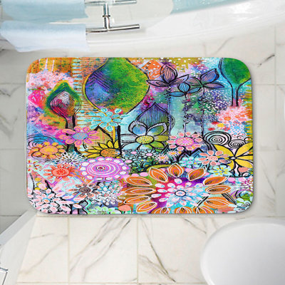 Tapis pour salle de bain en mousse à mémoire rectangulaire