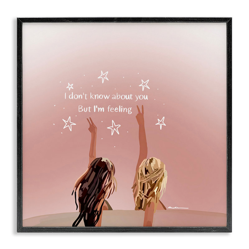 «Feeling 22», art de la giclée encadrée par Amelia Noyes, H 12 po x l 12 po, Giclée encadrée noir minuit