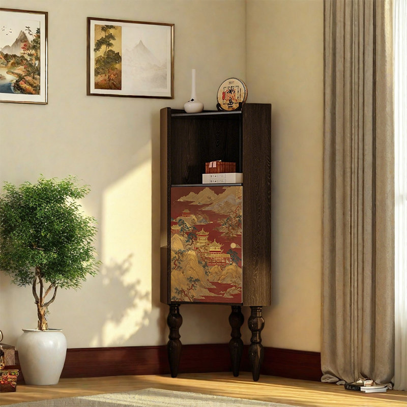 Single Door Pine Storage Cabinet