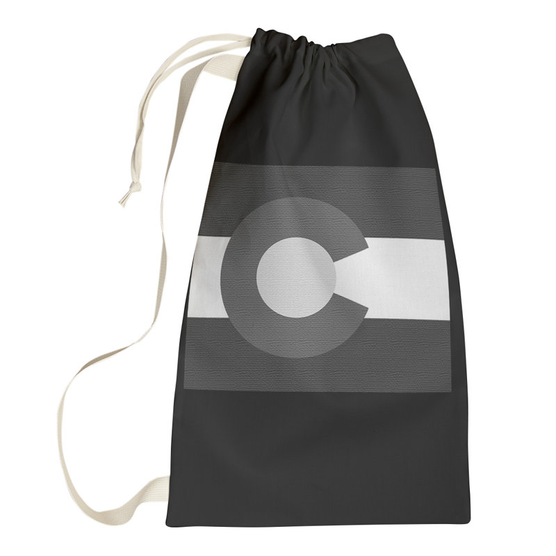 Sac à linge united states flag, Petit H 64 po x l 20 po x P 1,5 po, Noir gris blanc, Connecticut