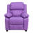 Degeorge Deluxe Padded Contemporary Kids Recliner with Storage Arms-197210591