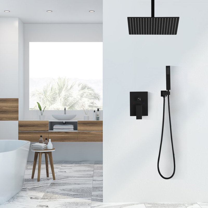 Shower System, Matte Black
