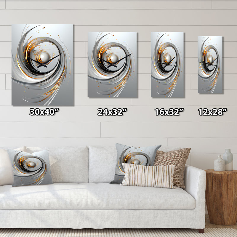 Horloge murale moderne Wilderness Of Ambition, H 32 po x l 16 po x P 1 po