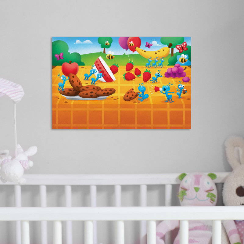 Ants At A Picnic - Wrapped Canvas Print, 76cm H x 114cm W