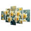 Ensemble de décorations murales jonquilles - Jardin de la vie - blanc et jaune
