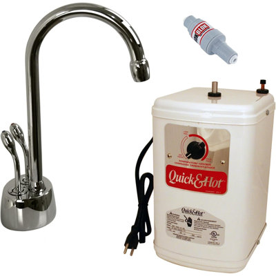 Distributeur d'eau chaude et froide à 2 poignées 9 po avec réservoir de chauffage Develosah