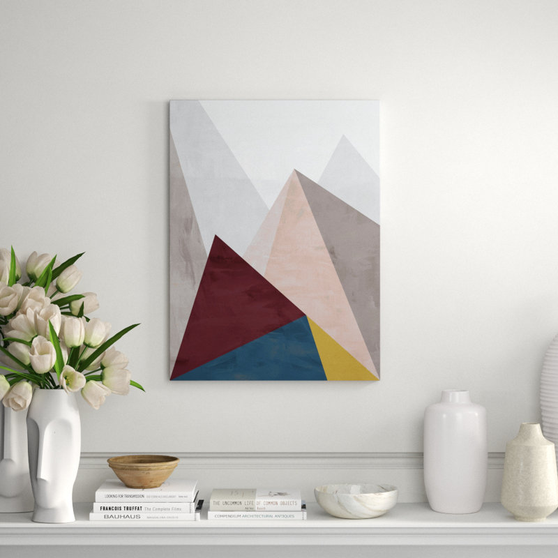 We Are Triangles II Print by Bobby Berk, 40" H x 30" W x 1.5" D, Image Brush Gel