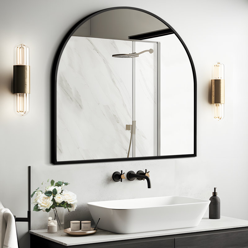 Kelly Clarkson Home Carine Arch Metal Wall Mirror & Reviews | Wayfair