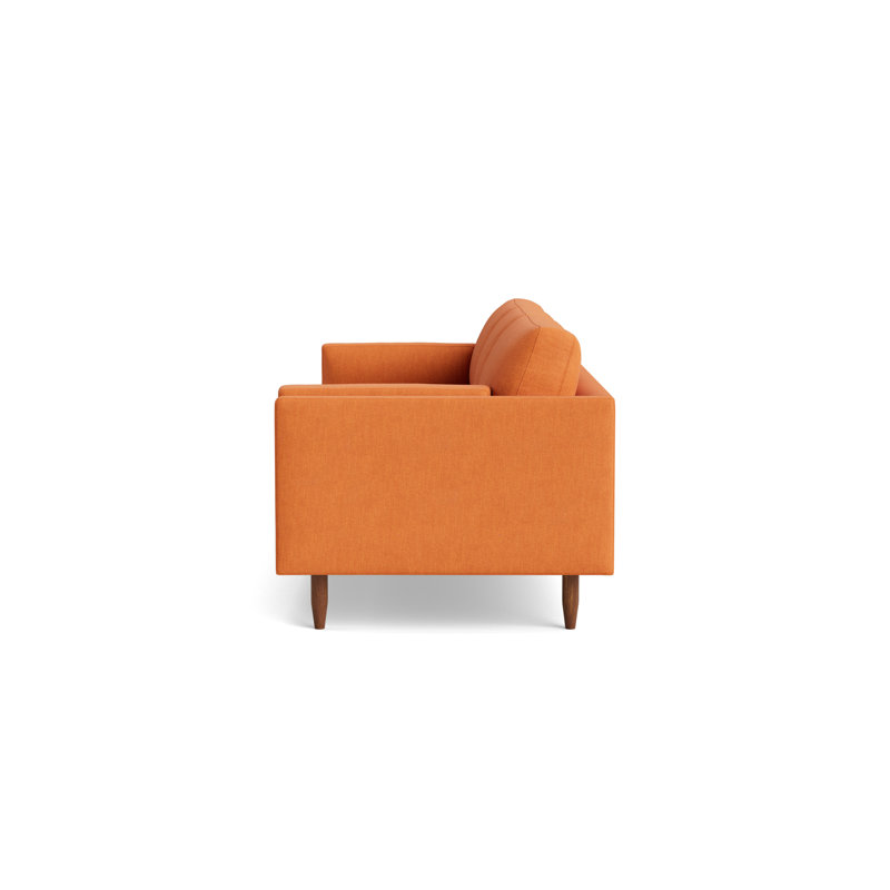 Skinny Fat Sofa (95"), Performance Weave - Carrot