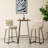 Carrel Industrial Modern Square Bar Table -1674960762