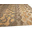 Tapis gris / beige en coton / laine à motif abstrait 6 pi 1 po x 9 pi Abstract