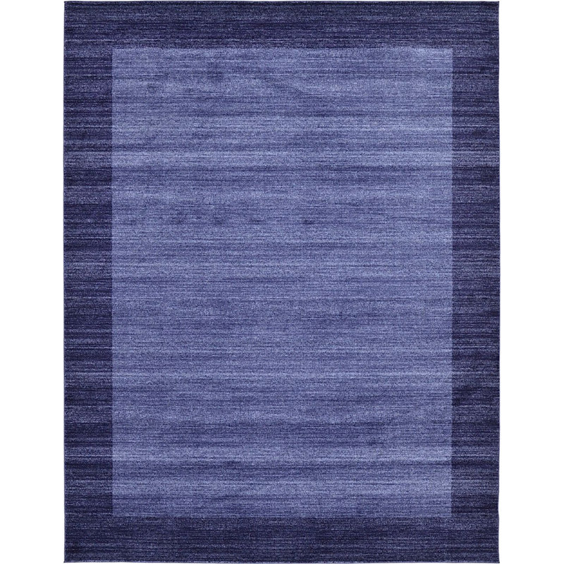 Tapis bleu marine Hermina, Rectangle 9 pi x 12 pi