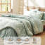Couvre-lit dans un sac - Motif floral et végétal réversible imprimé d'édredons, de draps, de taies d'oreiller et de taies décoratives, 89 g / m²-110389500