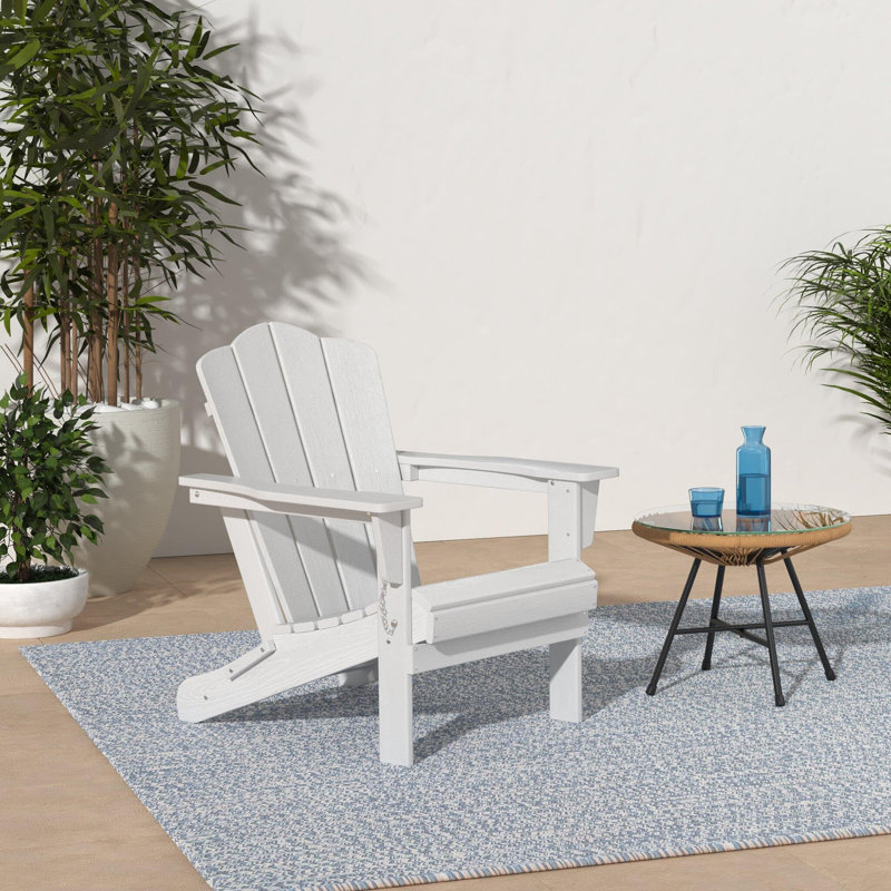HDPE Patio Folding Adirondack Chair