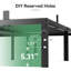 Structure de lit plateforme en métal noir 14 po avec support en lattes d'acier, aucun sommier requis