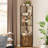 Corner Bookcase, 5-Tier Corner Storage Cabinet-300512951