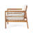 Malott Acacia Outdoor Lounge Chair