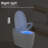 Ceramic Smart Toilet With Self-Cleaning Nozzle, Heated Seat, Night , Knob Flush, Remote Control, Silent Slow Down, Soft Close, Auto 3 Heat Options, White Control Temperature Choices,