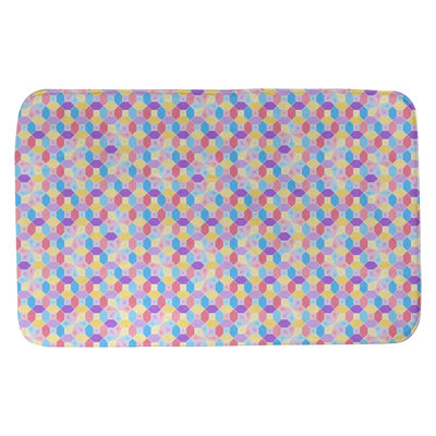 Tapis pour salle de bain en verre coloré Leffel